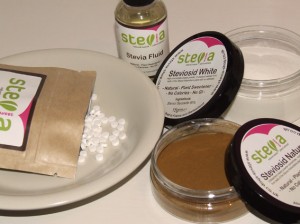various forms of Stevia products