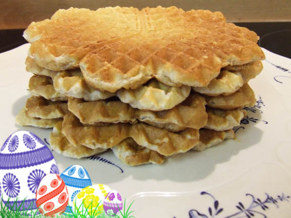 low calorie easter waffles