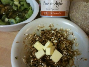 Sugar free oat crumble ingredients overview