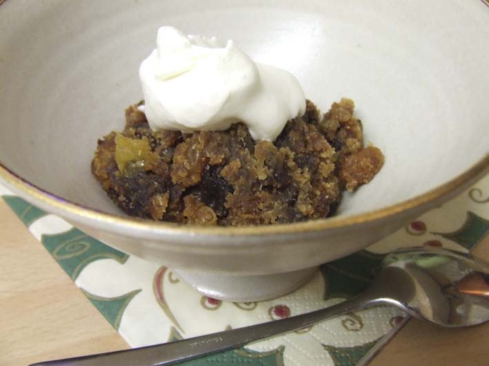 No added sugar, gluten free Traditional British Christmas Pudding for ONE with Stevia