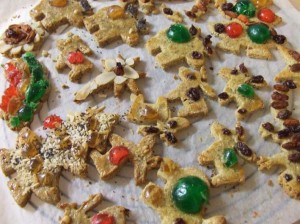 more gluten free Christmas Paleo Sour Cream Cookies with stevia on wire rack