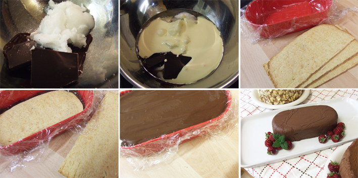 Kalte Schnauze or Groom's cake, make it Paleo style_No sugar_use Stevia-step-by-step