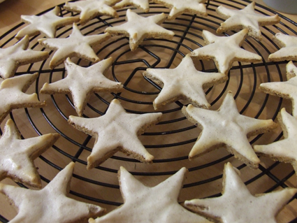 Cinnamon stars christmas cookies -sugar and gluten free- baked