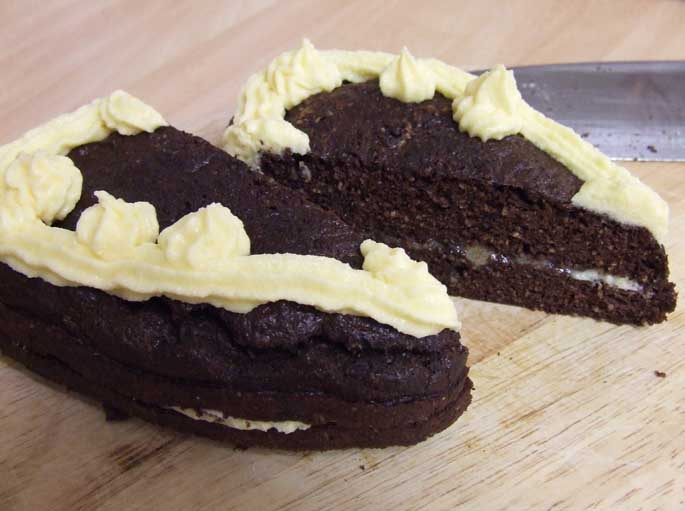 Coconut Flour Almond-Chocolate Sponge Cake – Sugar FREE with Stevia